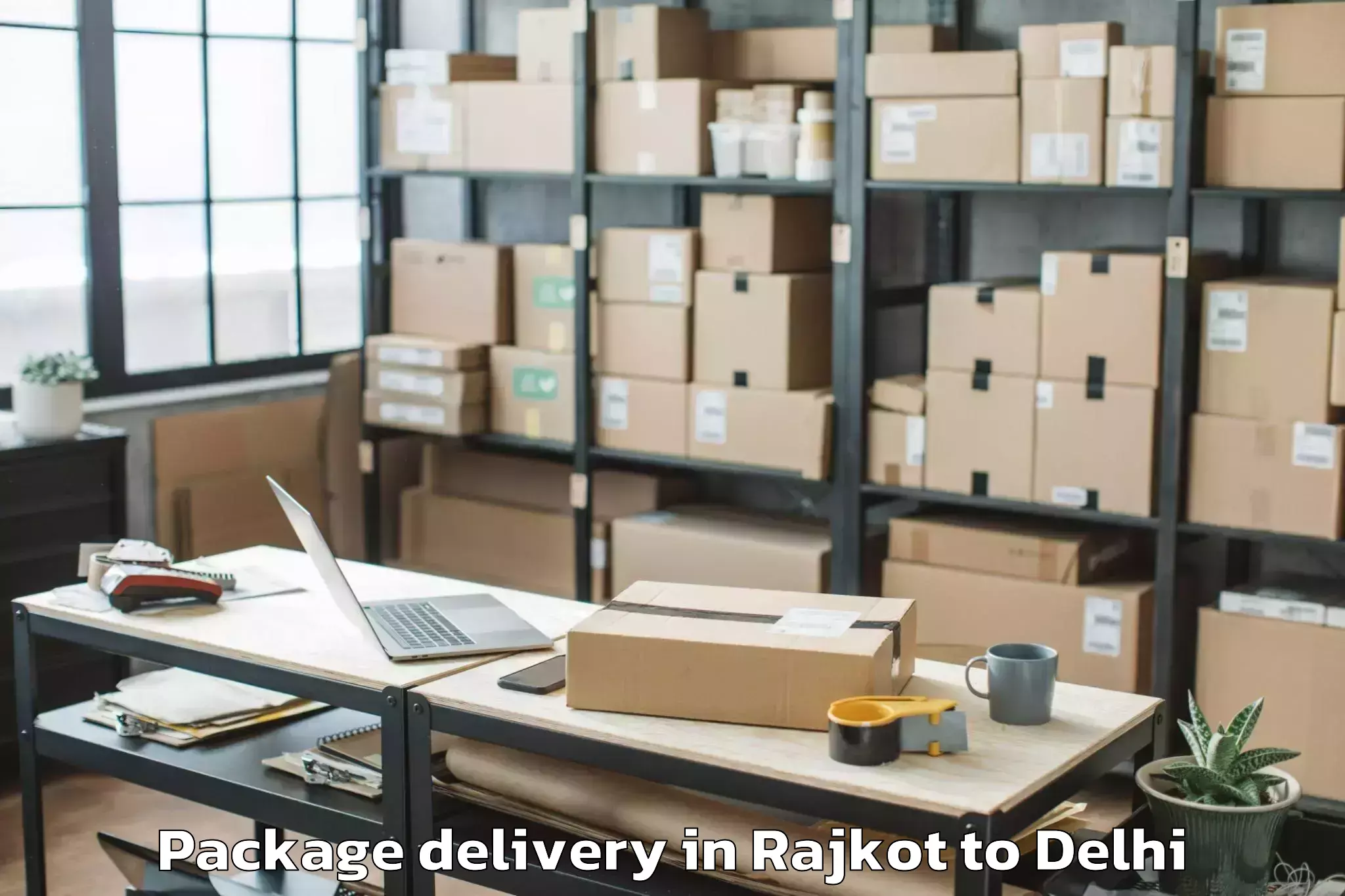 Expert Rajkot to Burari Package Delivery